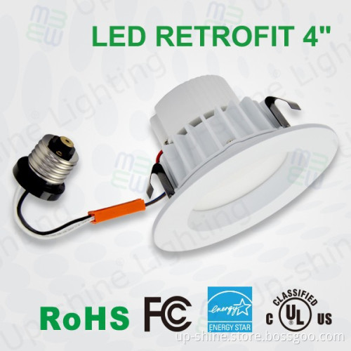 9W 12W 4 inch LED recessed dimmable can 2835 LM80 SMD UL cUL FCC ES qualified